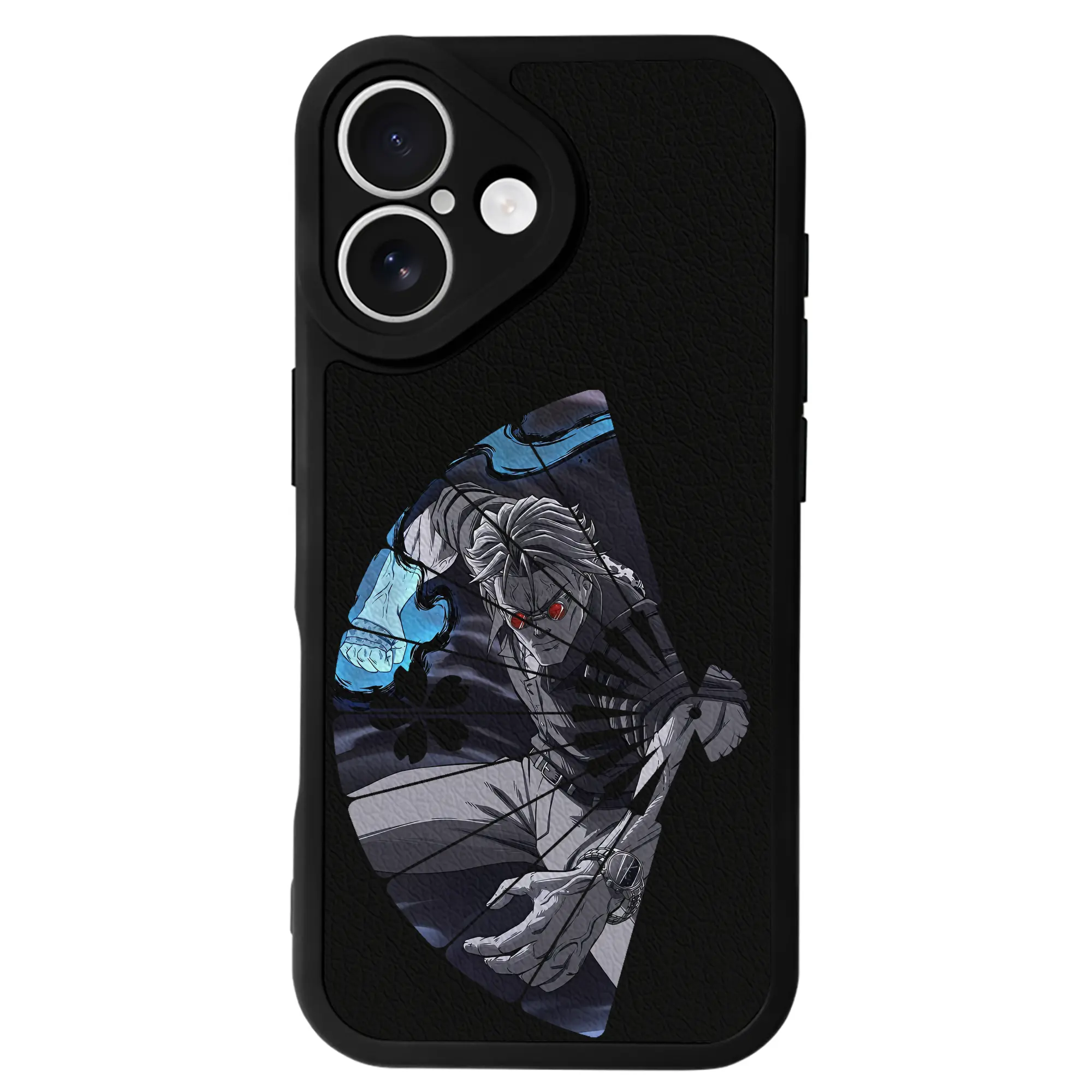 呪術廻戦 グッズ,七海 建人 - IPhone 16シリーズ対応 ・ シリコンスマホケース ・ レザー調 ・ 高精度フィット ・ 耐衝撃 ・ ワイヤレス充電対応 ・ 精密カット